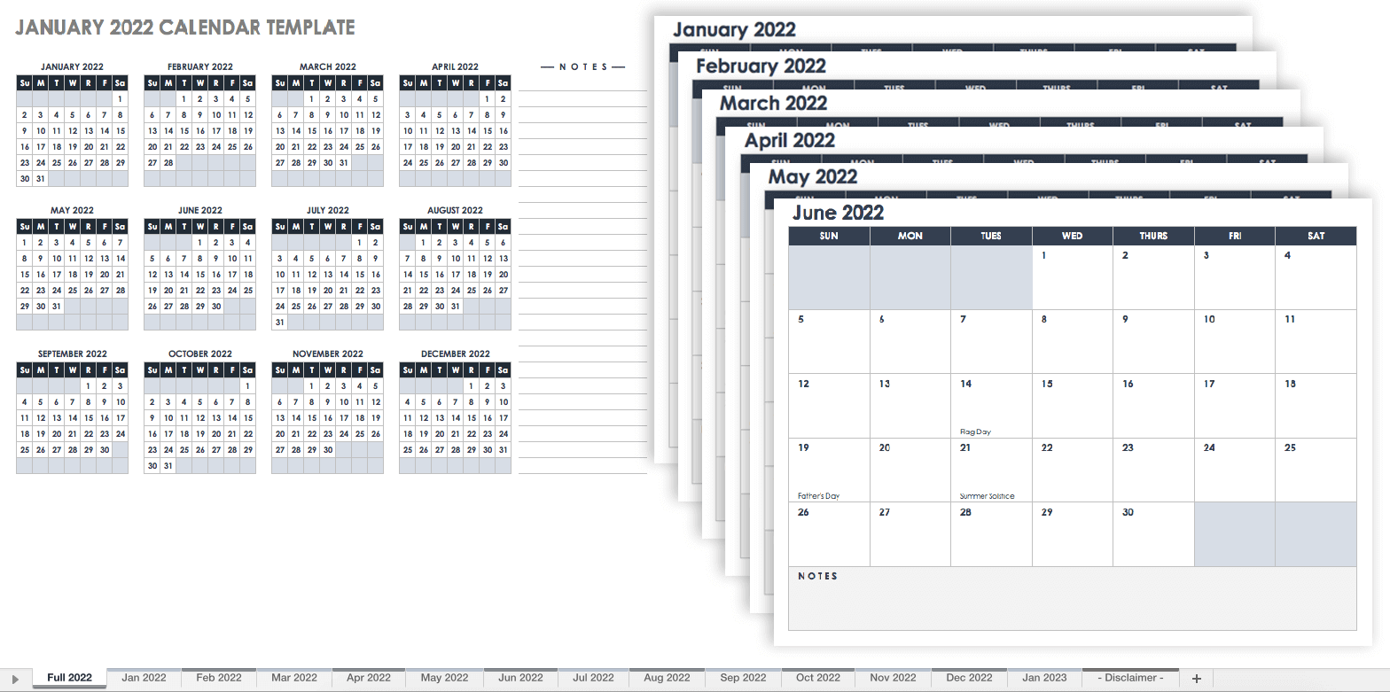 15 free monthly calendar templates smartsheet