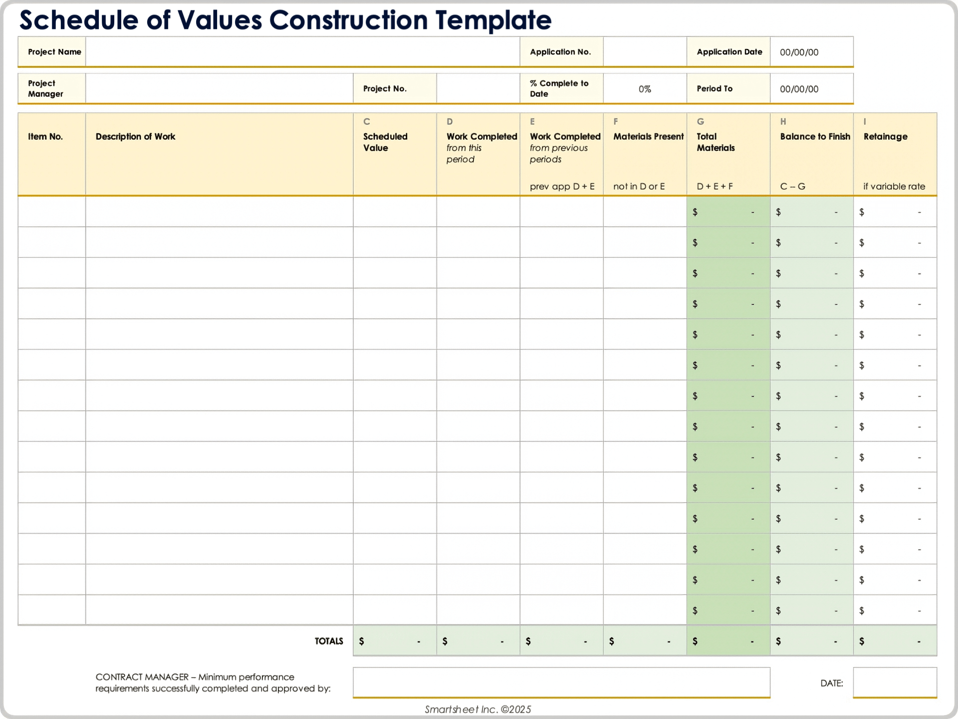 建設価値表テンプレート10669