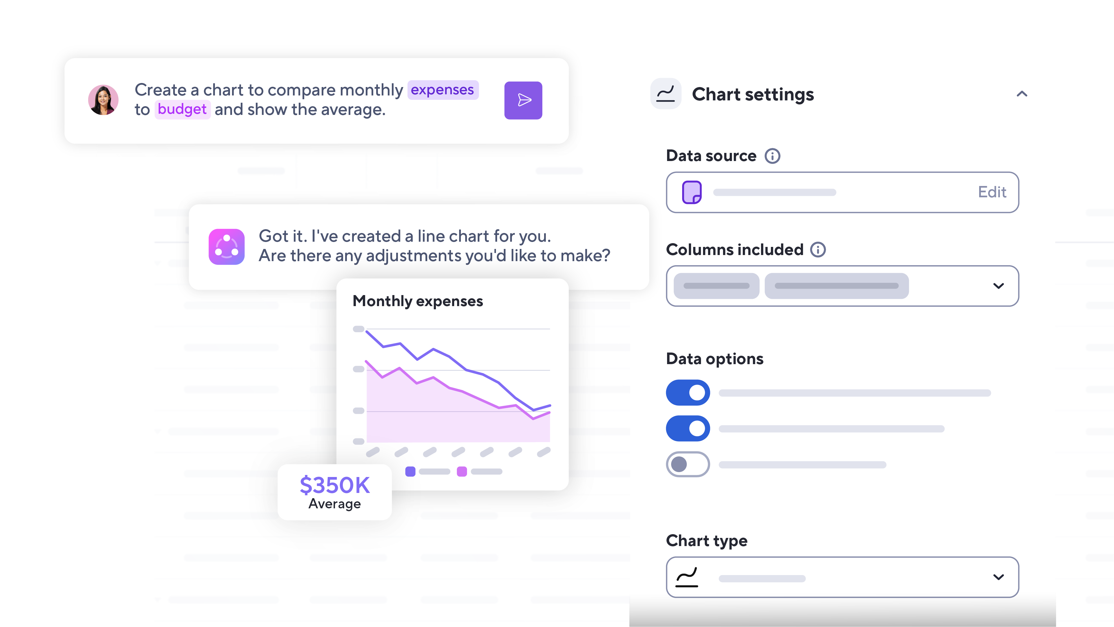 AI features in Smartsheet 