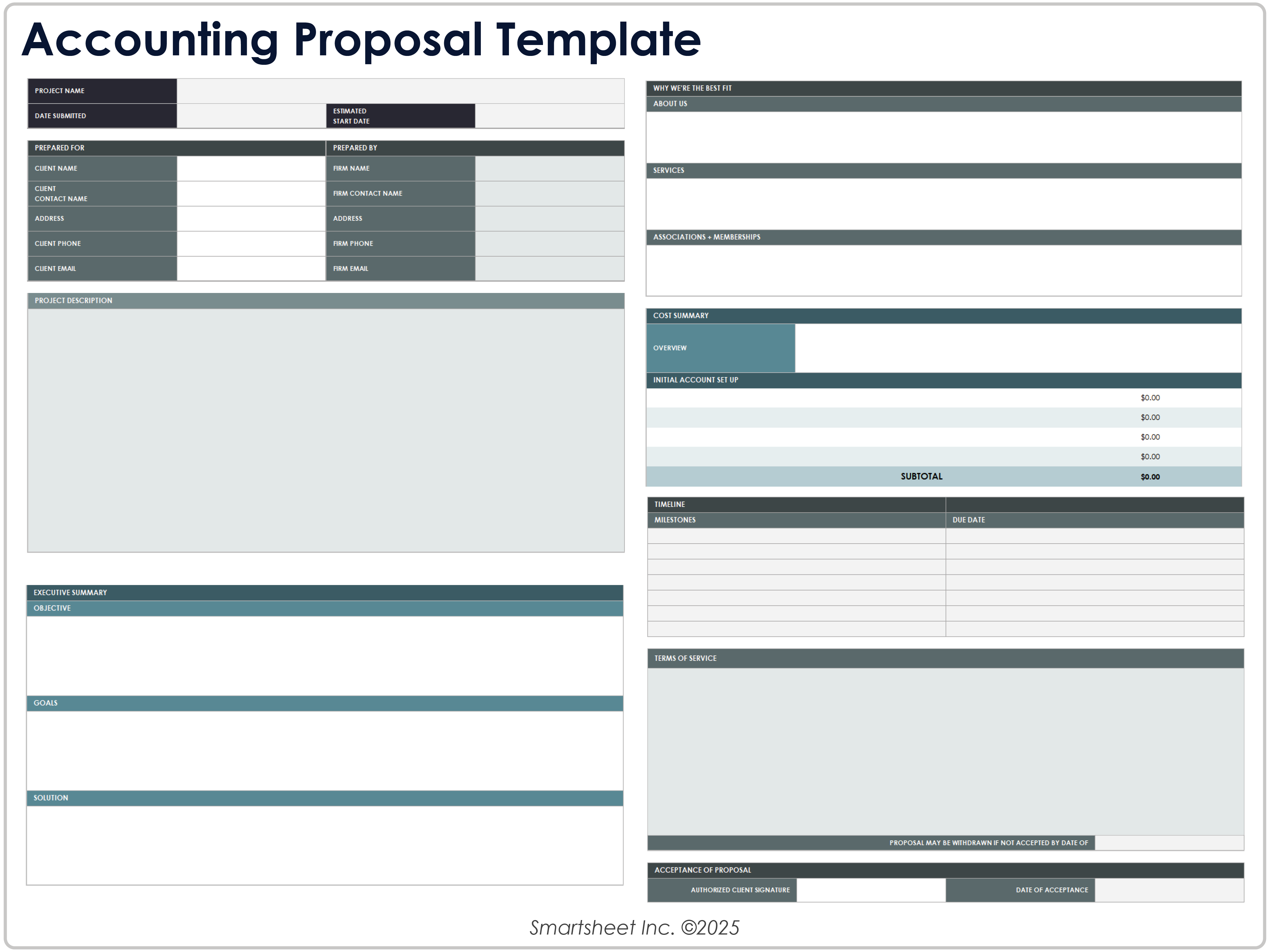 Accounting Proposal Template