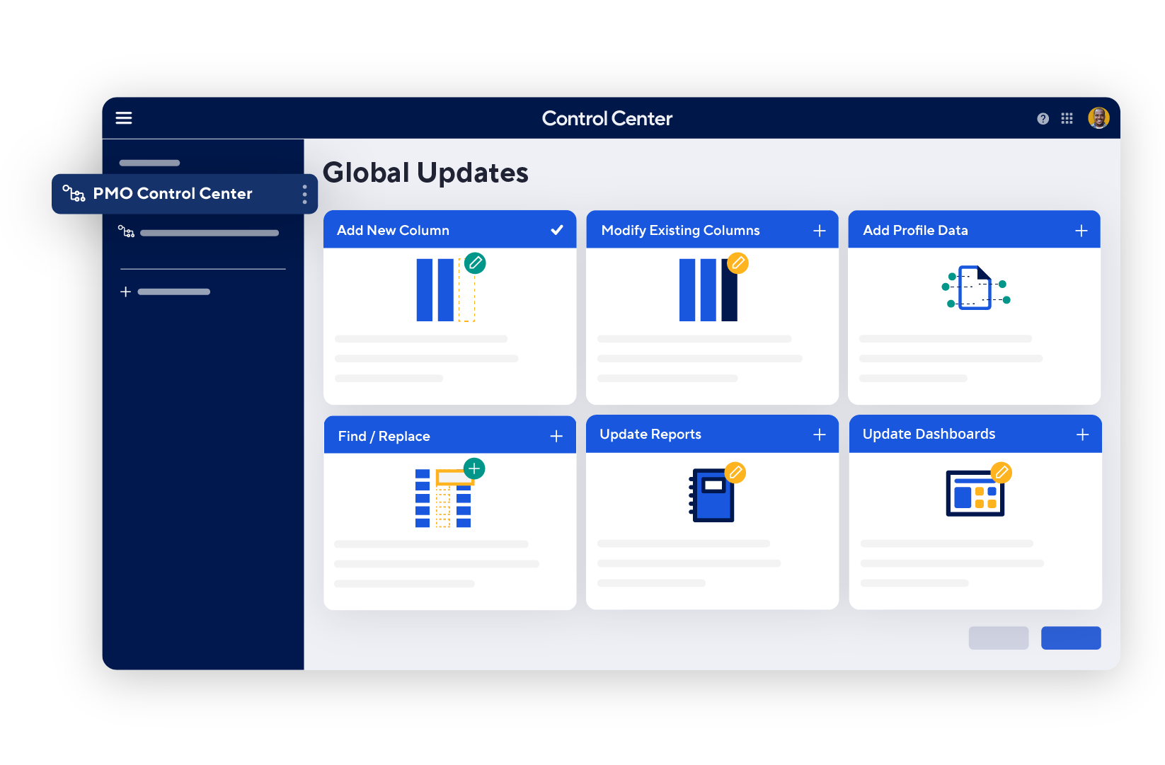 Control Center UI