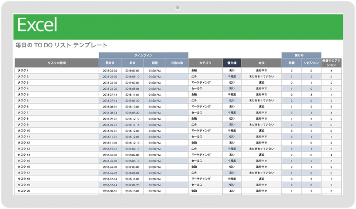 無料のデイリー業務スケジュール テンプレート Smartsheet