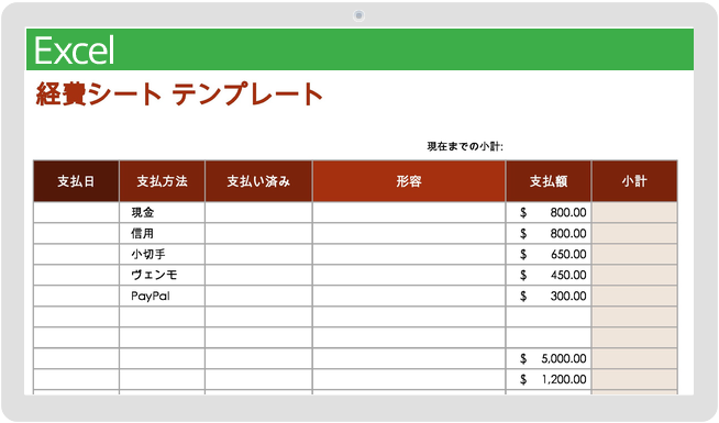 経費明細書