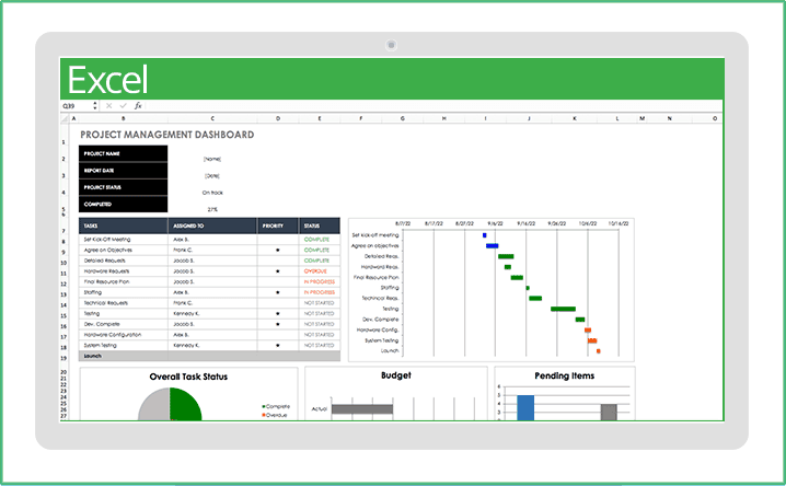 無料の Excel 用プロジェクト管理テンプレート Smartsheet