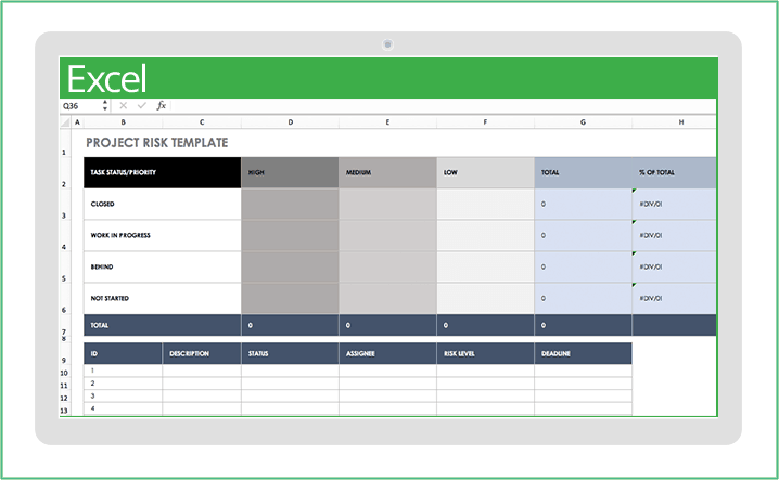 無料の Excel 用プロジェクト管理テンプレート Smartsheet