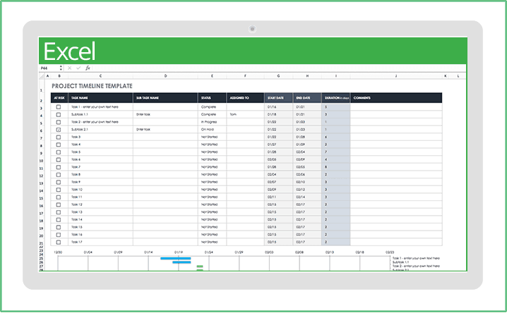 無料の Excel 用プロジェクト管理テンプレート Smartsheet