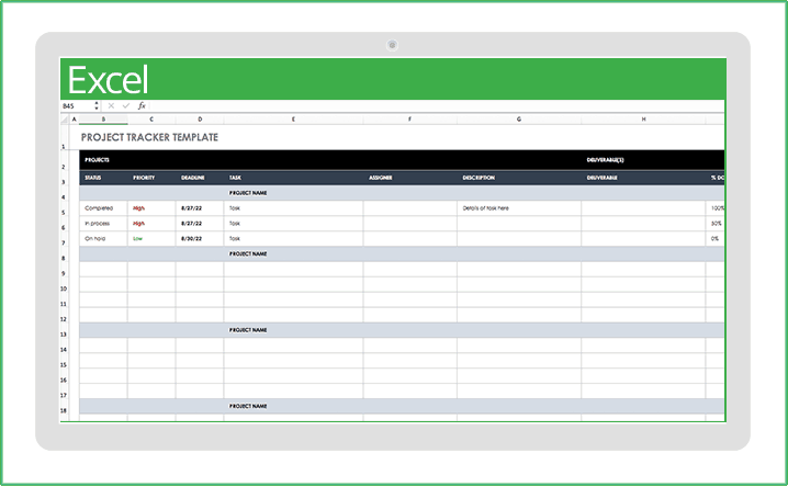 無料の Excel 用プロジェクト管理テンプレート Smartsheet