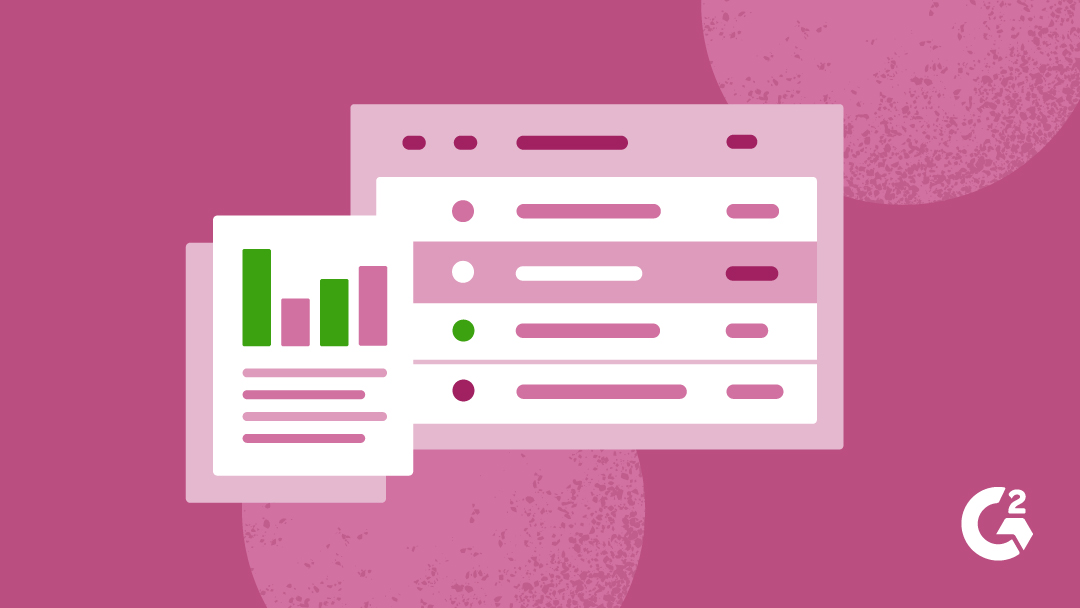 A pink project dashboard with a task checklist for project management