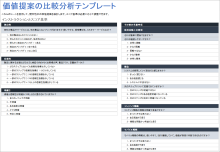 価値提案の比較分析